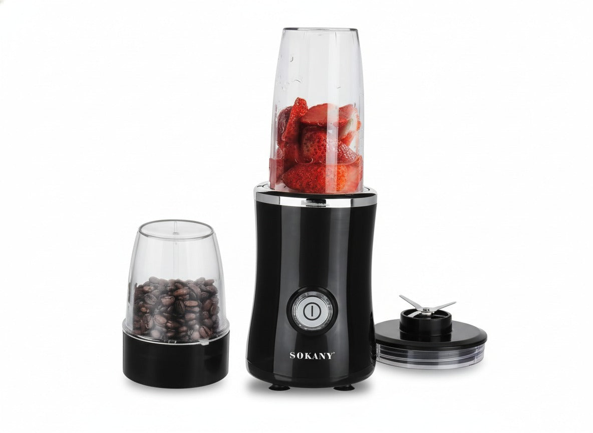 Licuadora Personal Sokany 2 en 1 – Batidos y Café