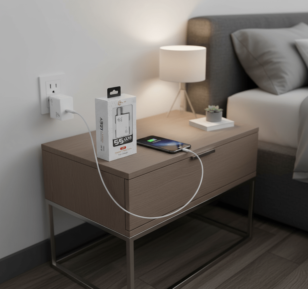 Cargador Rápido FLY 55W + Cable de Datos