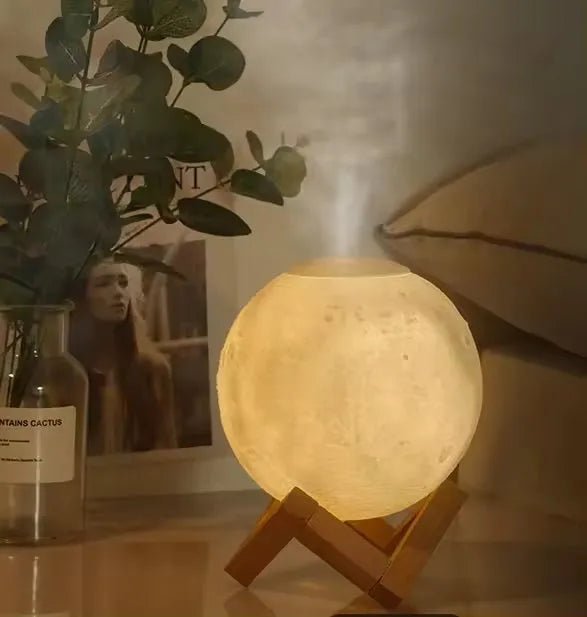 Lámpara Humificador Luna Luz Led