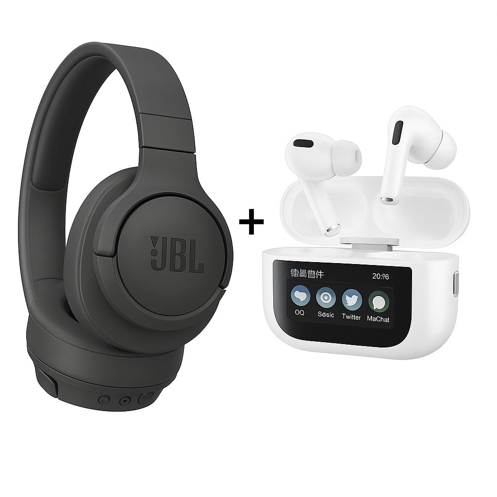 Combo Diadema JBL + Audífono con pantalla