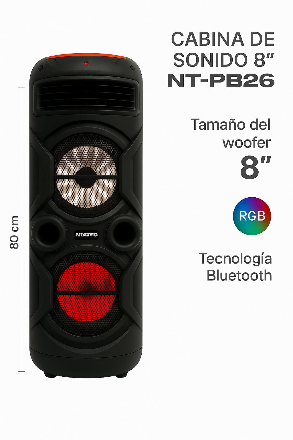 Cabina de Sonido Portátil NT-PB26