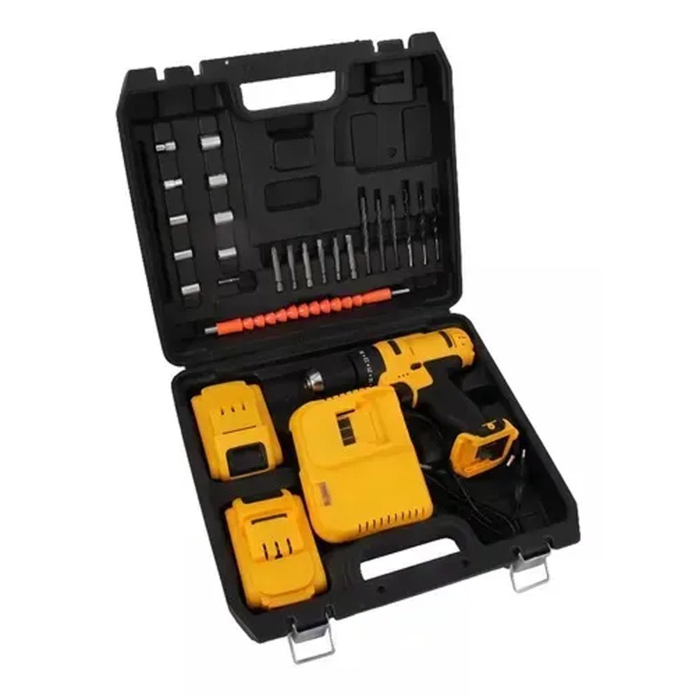 Taladro Inalambrico con Bateria y Accesorios