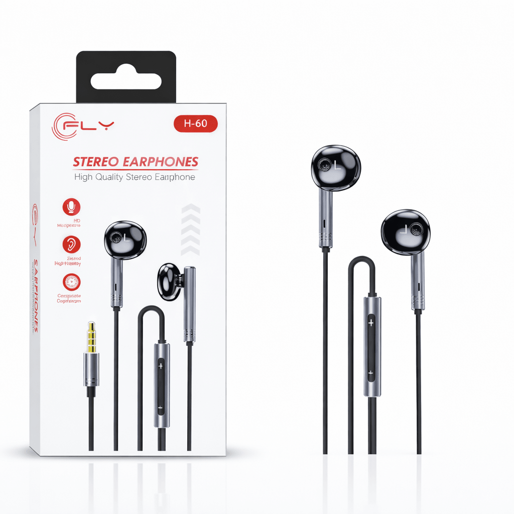 Audífonos Stereo FLY H-60 con Micrófono y Control