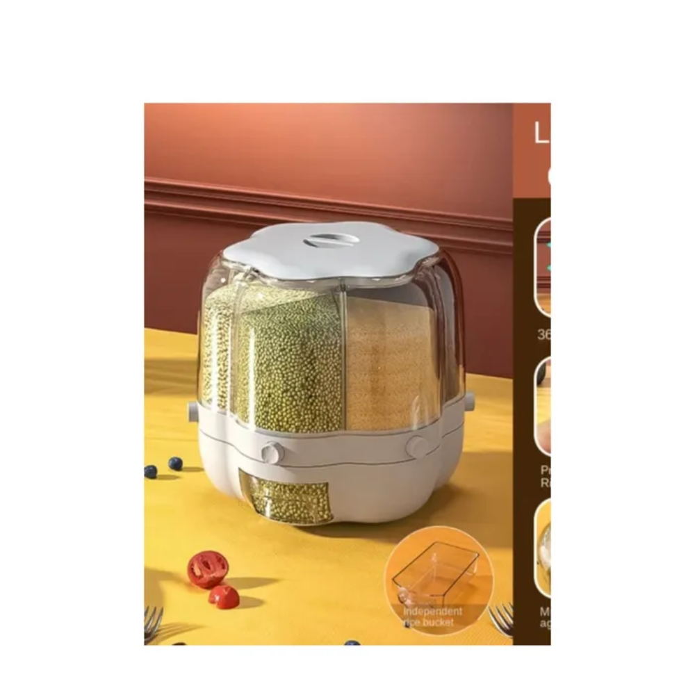 Dispensador De Granos Organizador De Cocina Y Cereales