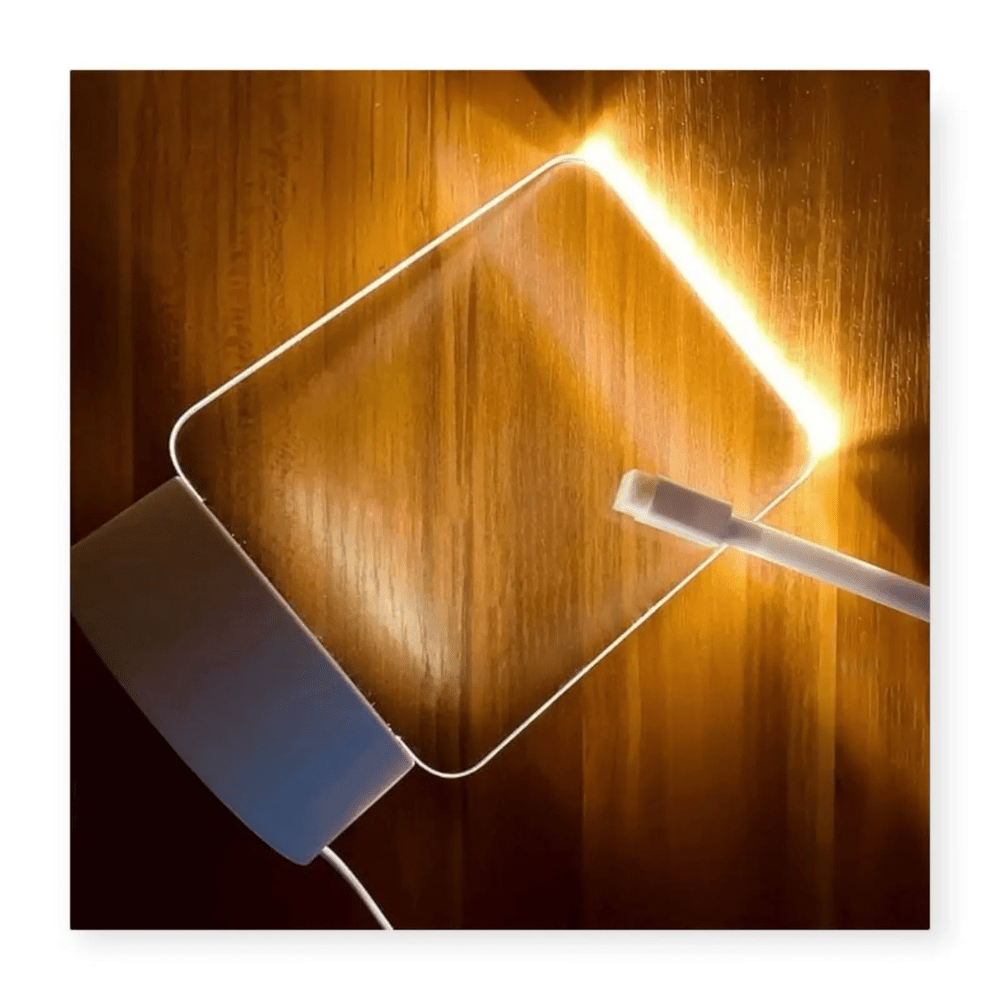 Lampara Tablero Led 3D Personalizable Negro