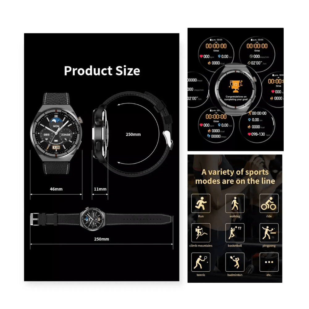 Reloj Inteligente SK18 Mobula Smartwatch + Audífonos Bluetooth Pro 4