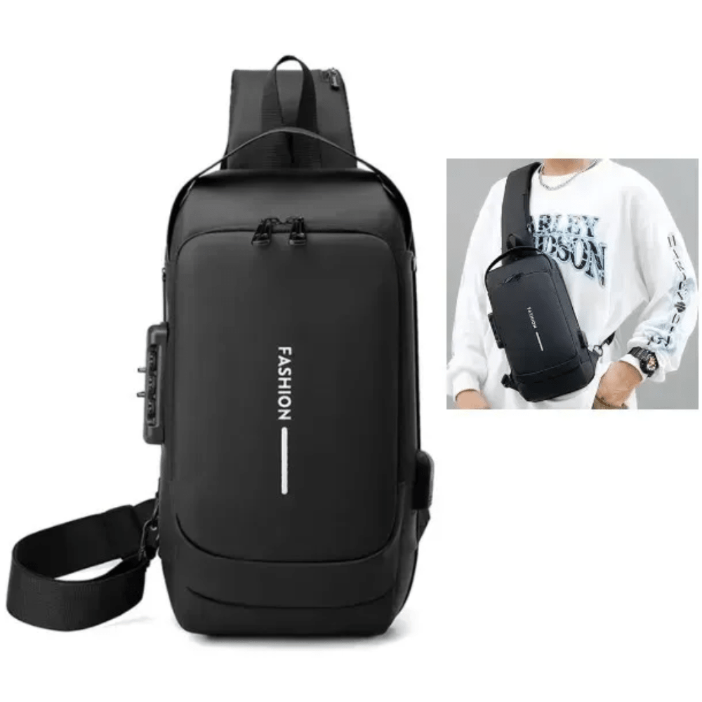 Bolso Antirobo Con Puerto USB Con Candado