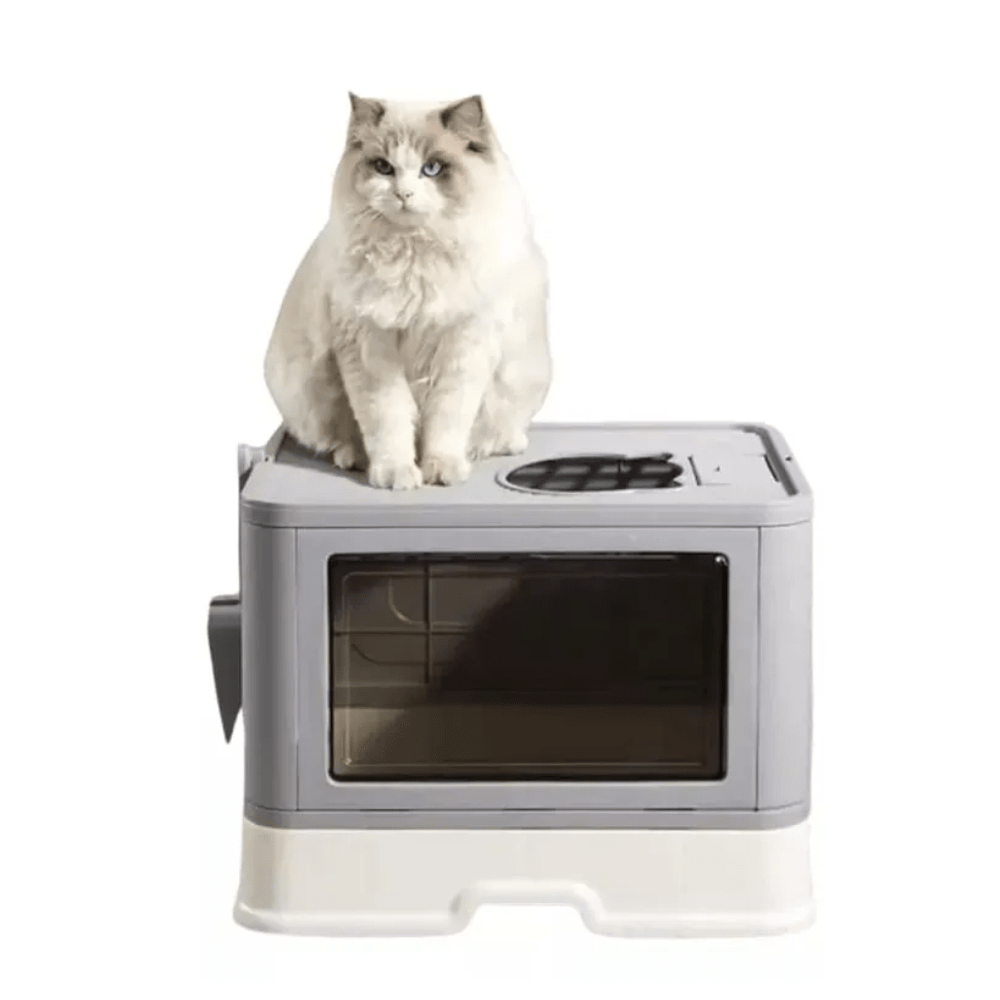 Caja Arenero Gato Plegable Para Gatos Con Tapa