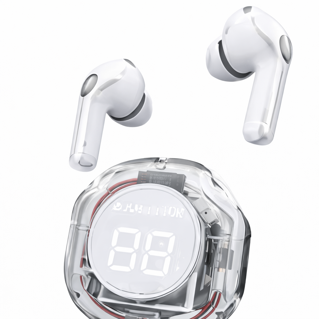 Smartwatch Watch 4 Plata-Naranja + Audífonos