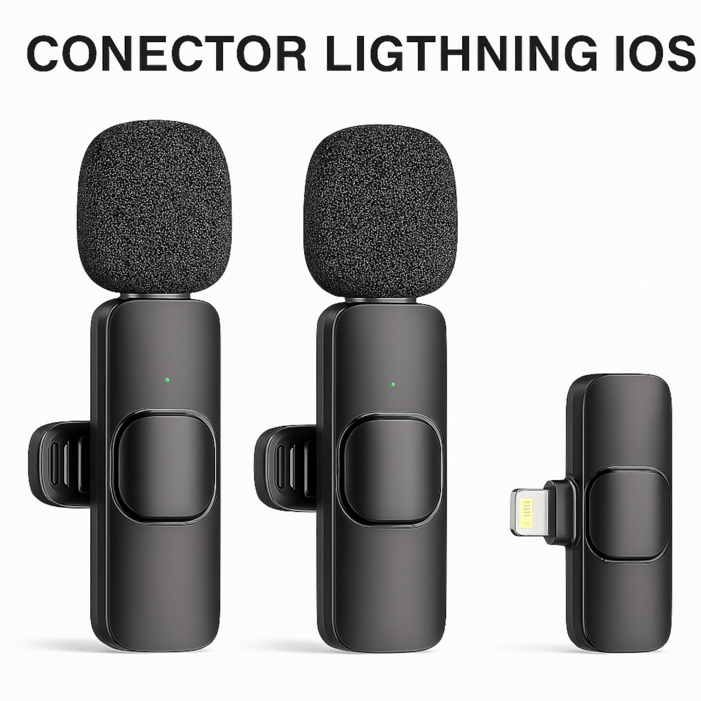 Micrófono K8 Inalámbrico Solapa Para iPhone/tipo C