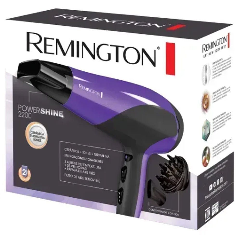 Secador Remington Power Shine Morado I Orignal