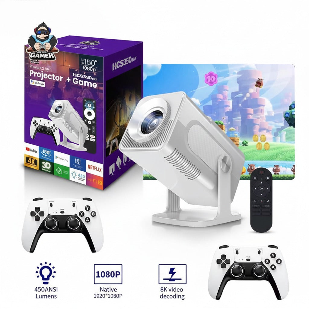 Proyector Gamer SmartPlay 1080P MAX con Juegos + Android