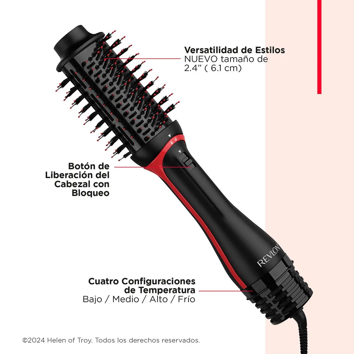 Secador y Voluminizador Revlon con Cabezal Intercambiable