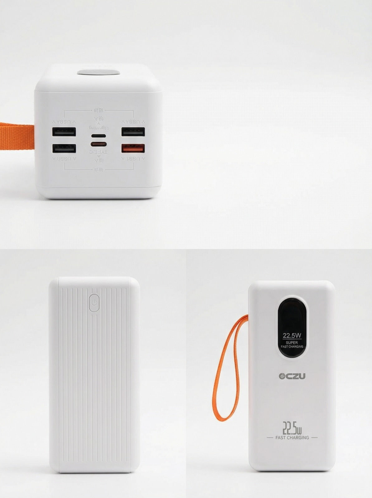 Power Bank TurboCharge 50K ⚡ | 22.5W Carga Rápida + Cables Integrados