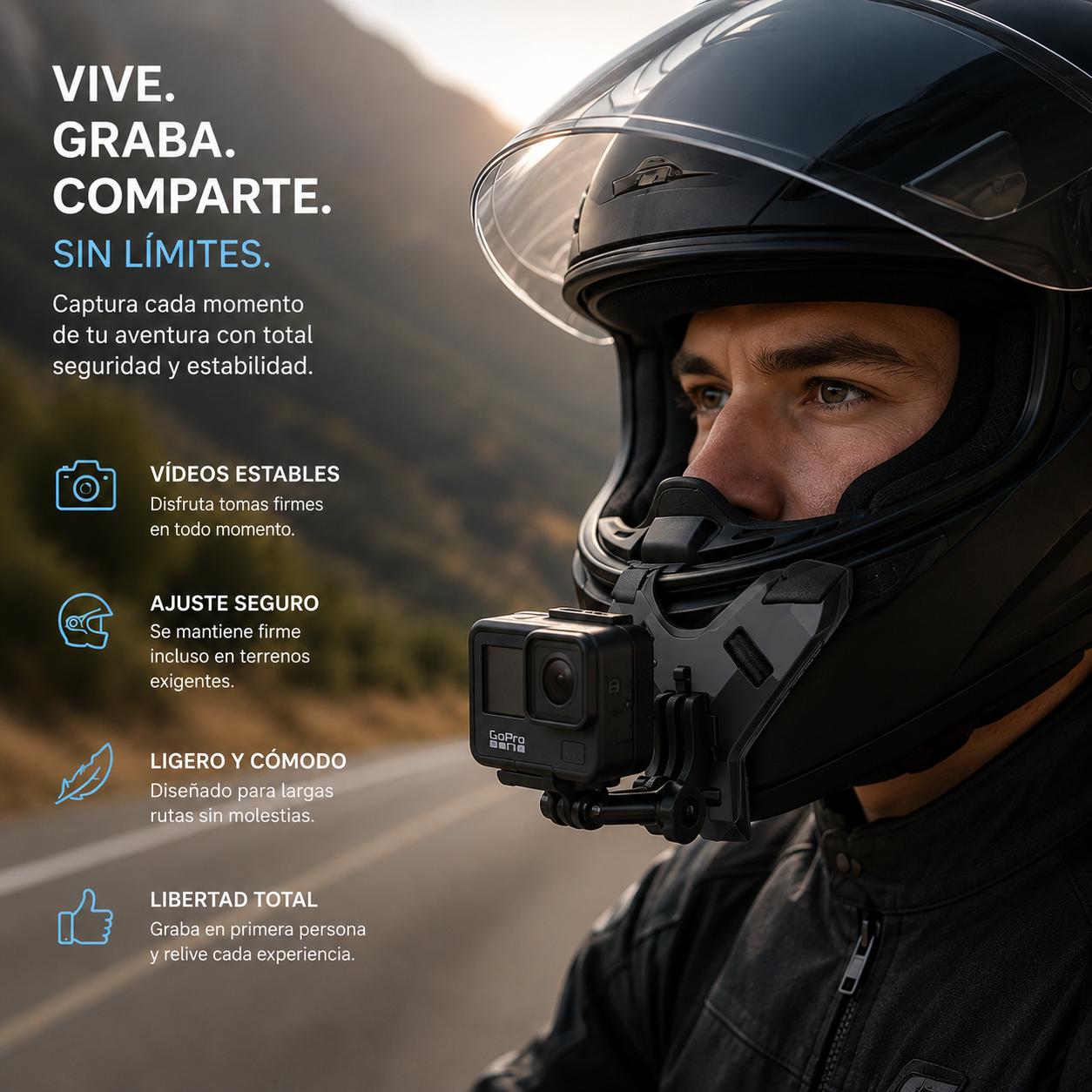 Soporte Mentonera GoPro FullGrip Pro