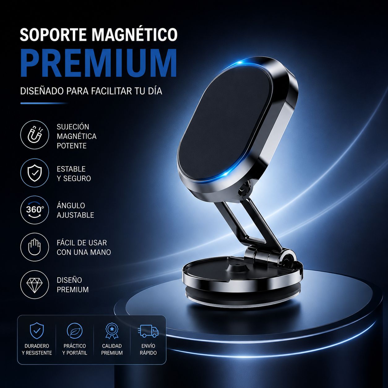 Soporte Magnético 360° Premium para Celular