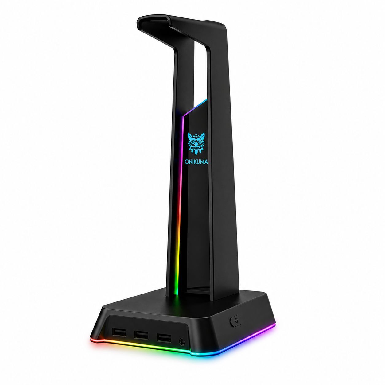 Soporte Gamer RGB para Audífonos con 3 Puertos USB