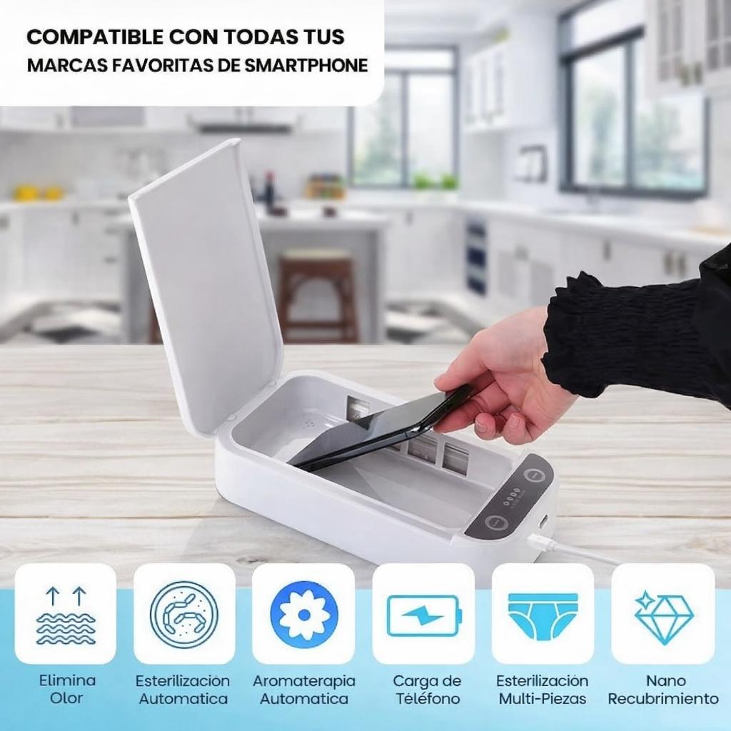 Esterilizador Portátil UV – Limpieza inteligente