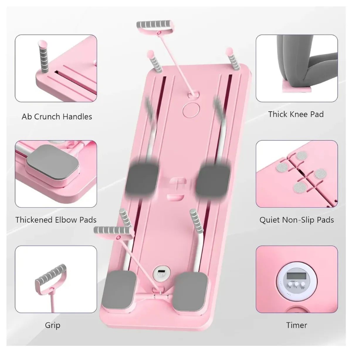 Tabla De Pilates Ejercicios Multifuncional Plegable Portatil