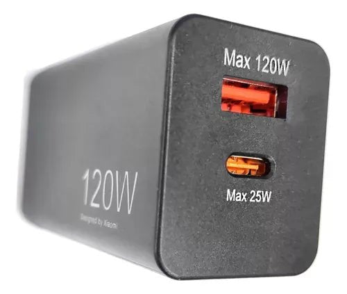 Cargador Xiaomi 120W Turbo Carga Rapida Tipo C