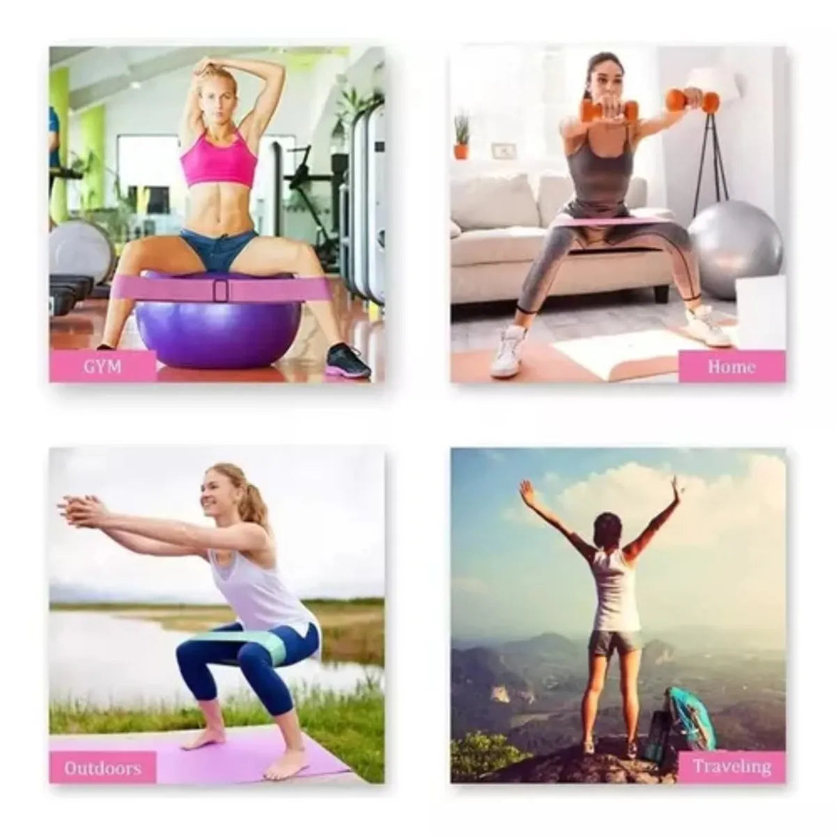 Bandas Ejercicio De Tela X 3