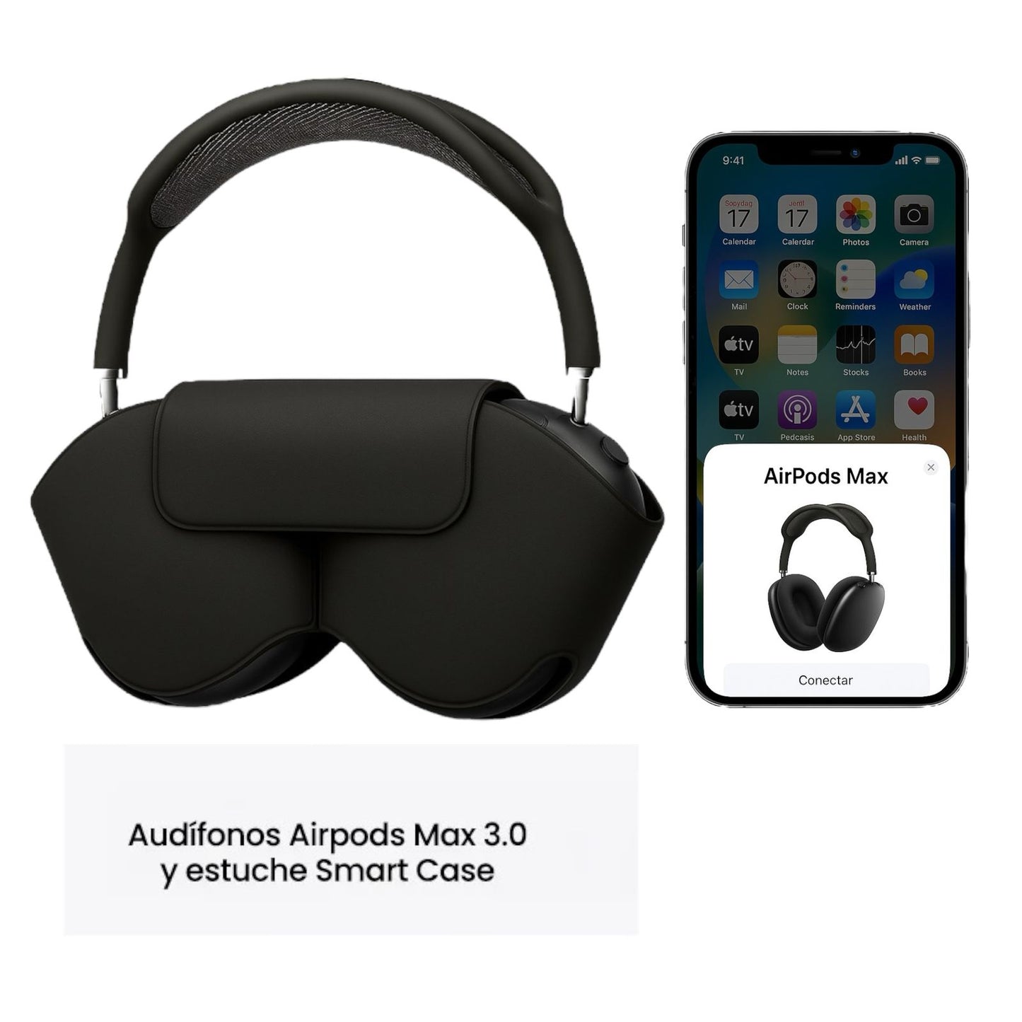 Diadema Airpods Max APPLE + Estuche Protector Cuerina