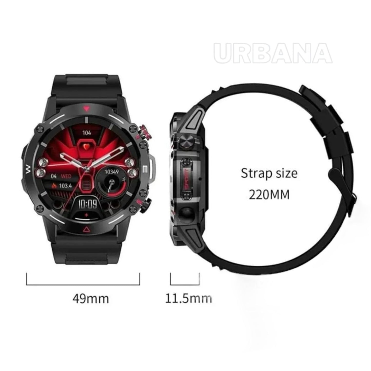Reloj Smarwatch Mobulaa Sumergible + Asistente de voz