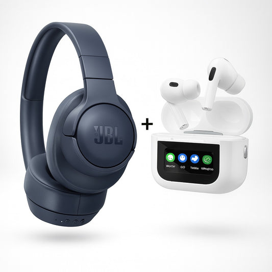 Combo Diadema JBL + Audífono con pantalla