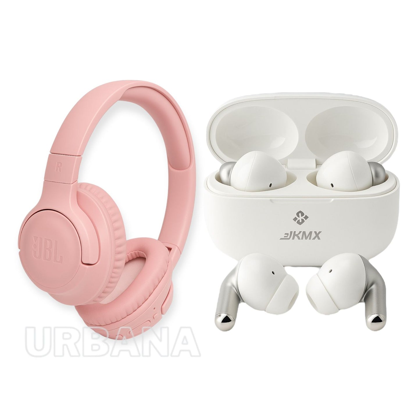 Diadema JBL Rosada + Audífono Bluetooth