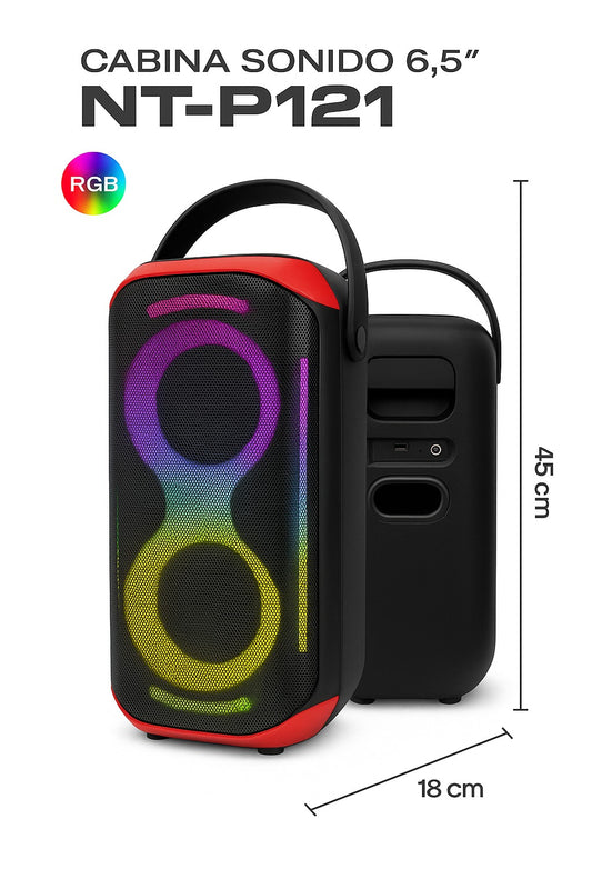 Cabina De Sonido Recargable 6.5 Pulgadas NT-P121