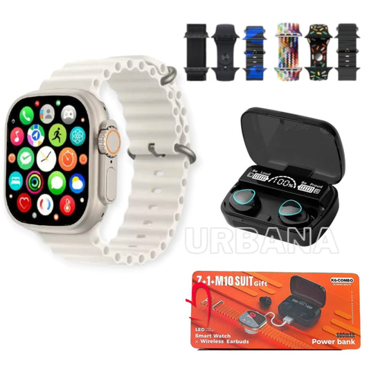 Smartwatch Reloj Inteligente  + Audífono Bluetooth M10