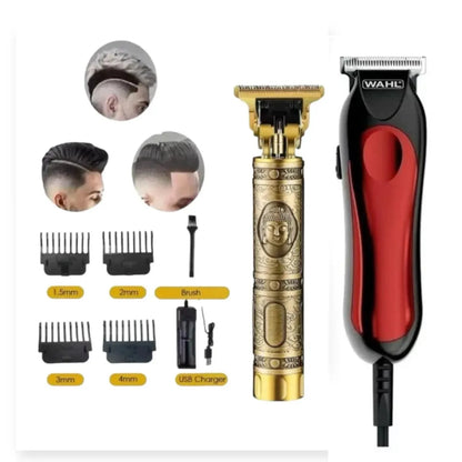 Maquina Peluqueria Wahl T-pro I Original + Maquina De Corte - Patillera - Afeitadora