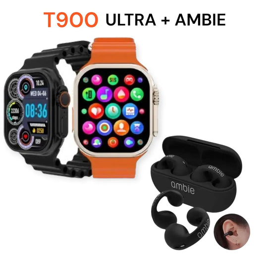 Reloj Smartwacth Inteligente X90 + Audífonos Ambie Inalámbricos