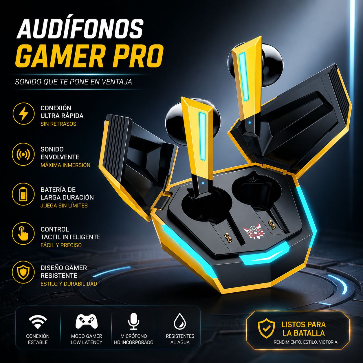 Audífonos Bluetooth Gamer ONIKUMA