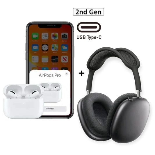 Diadema Airpods Max + Airpods Pro 2 Generación