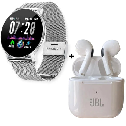 Reloj Inteligente MOBULA Original Amoled Smartwatch+ Audifonos JBL Pro 4