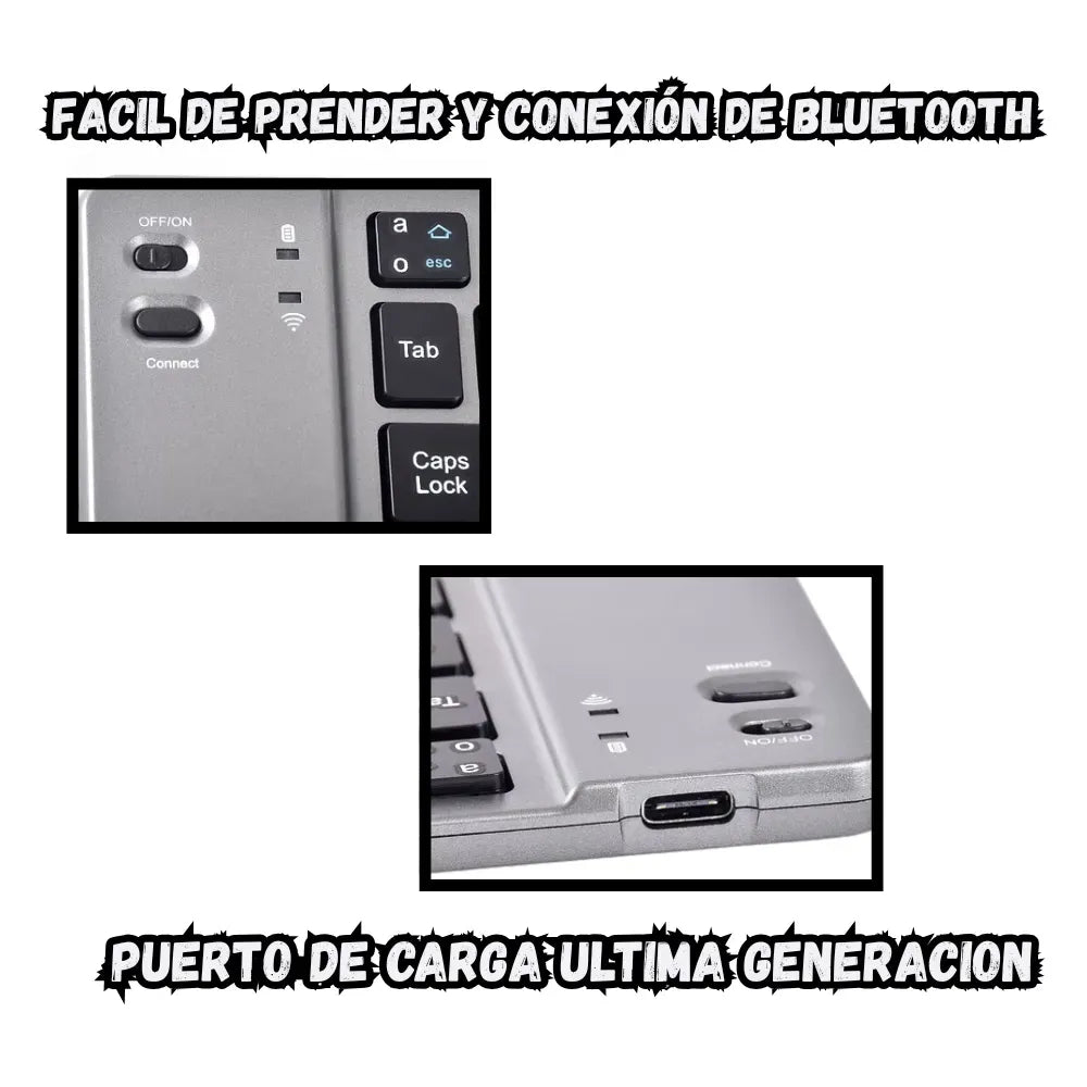 Teclado Bluetooth Plegable
