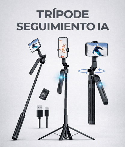 Trípode Inteligente con Seguimiento AI – 3 en 1