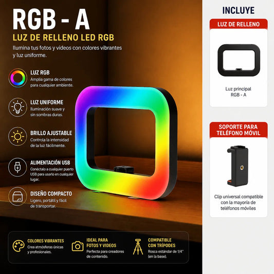 Luz de Relleno LED RGB