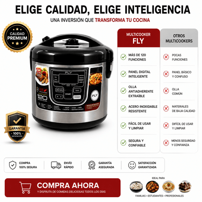 Olla Digital | Cocina Inteligente Multifuncional