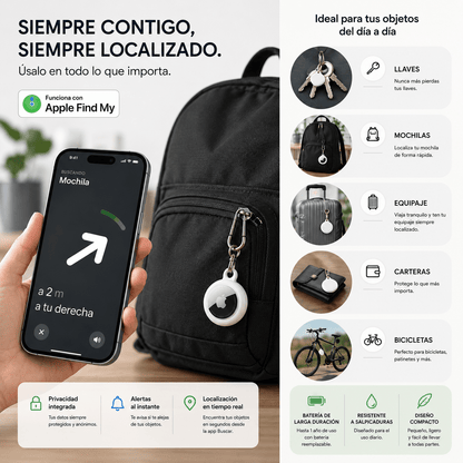 Rastreador Localizador Inteligente AirTag GPS para iPhone y Android