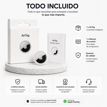 Rastreador Localizador Inteligente AirTag GPS para iPhone y Android
