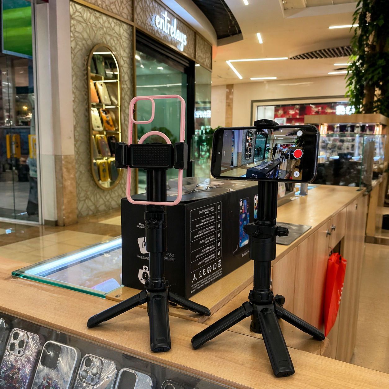 Trípode Selfie con Soporte para Celular y Control Remoto
