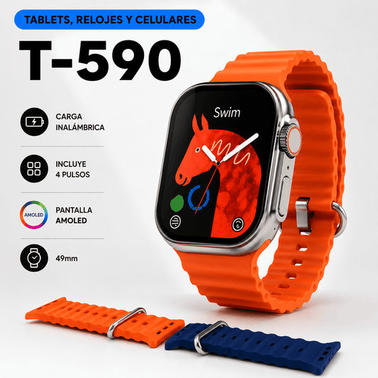 Reloj Inteligente Con Correas Intercambiables T-590