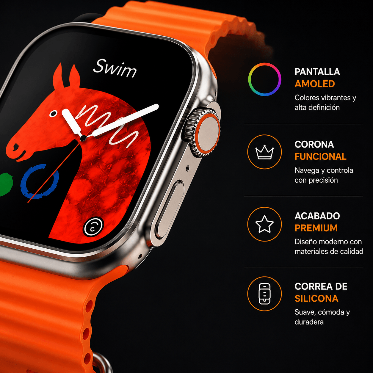 Reloj Inteligente Con Correas Intercambiables T-590