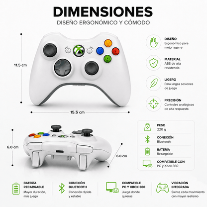 Control para Xbox 360 Inalambrico
