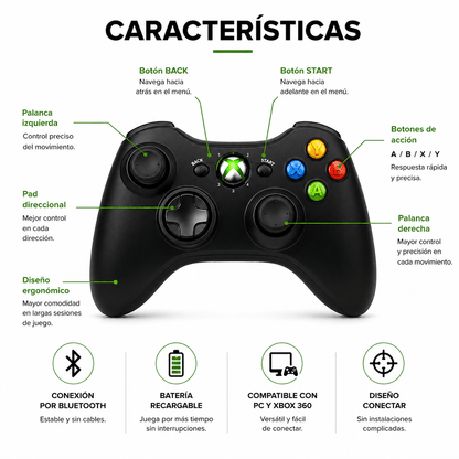 Control para Xbox 360 Inalambrico