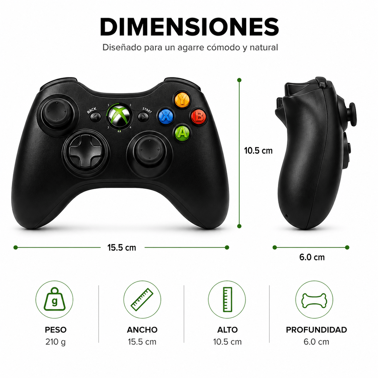 Control para Xbox 360 Inalambrico