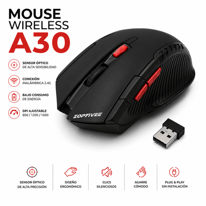 Mouse Optico Inalambrico