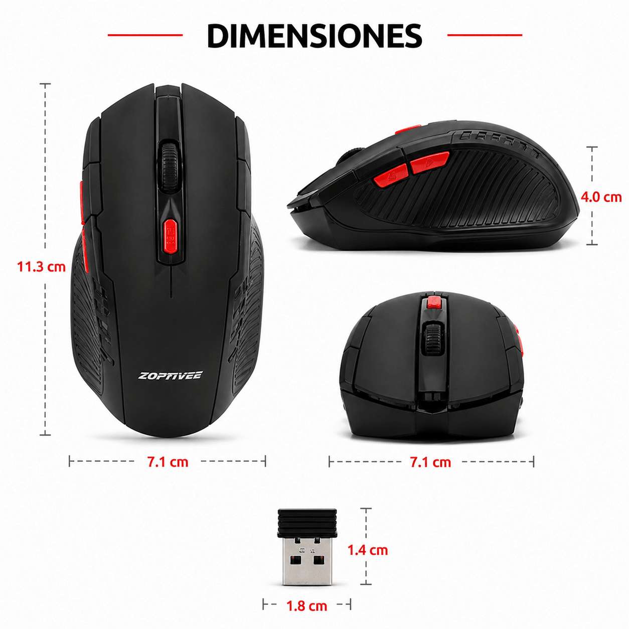 Mouse Optico Inalambrico